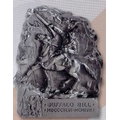 4-1/2"x5-1/2" Buffalo Bill Cody Metal Monument